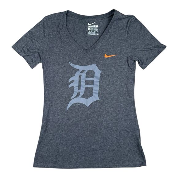 The Nike Tee Detroit Tigers MLB Women's Short Sleeve V Neck Tee Size XS - Picture 1 of 6
